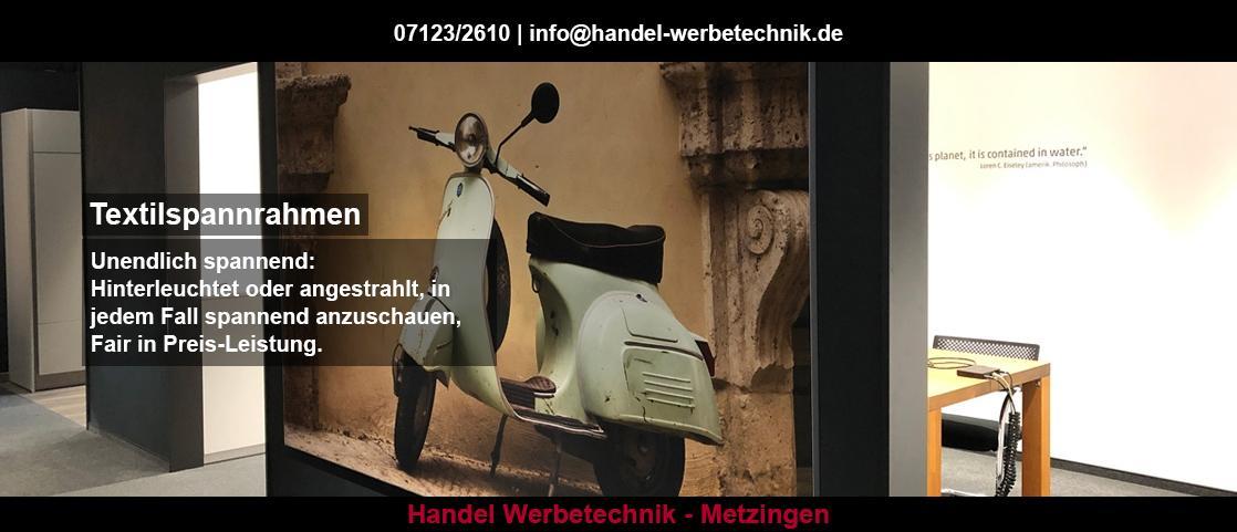 Werbetechnik Ludwigsburg - Handel: Autobeschriftung, XXL-Banner, Firmenschilder, Außenwerbung, Display Messe